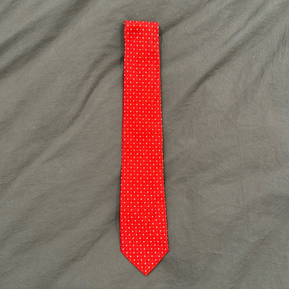 Thomas Pink Italian Silk Red Necktie
